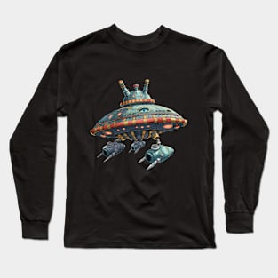 Retro UFO Long Sleeve T-Shirt